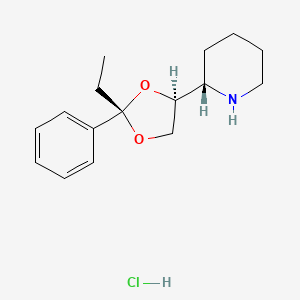 molecular formula C16H24ClNO2 B1259965 Etoxadrol hydrochloride CAS No. 23239-37-4