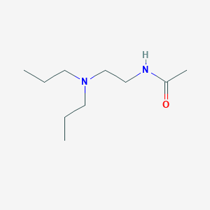 molecular formula C10H22N2O B12599663 N-[2-(Dipropylamino)ethyl]acetamide 