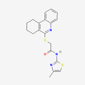 Acetamide,N-(4-methyl-thiazol-2-YL)-2-[(7,8,9,10-tetrahydro-6-phenanthridinyl)thio]-