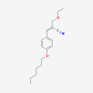 2-(Ethoxymethyl)-3-[4-(hexyloxy)phenyl]prop-2-enenitrile