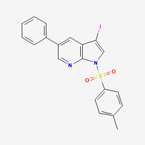 1H-Pyrrolo[2,3-b]pyridine, 3-iodo-1-[(4-methylphenyl)sulfonyl]-5-phenyl-