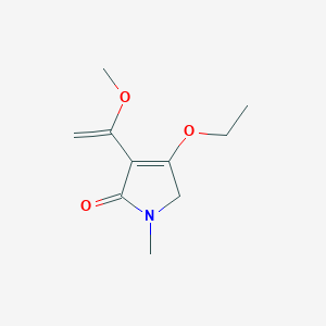 molecular formula C10H15NO3 B12599747 4-Ethoxy-3-(1-methoxyethenyl)-1-methyl-1,5-dihydro-2H-pyrrol-2-one CAS No. 651322-77-9