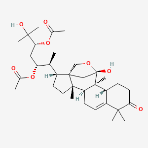 molecular formula C34H52O8 B1259991 leucopaxillone B 