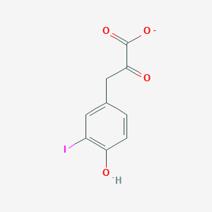molecular formula C9H6IO4- B1259997 4-Hydroxy-3-iodophenylpyruvate 