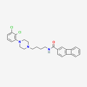 molecular formula C27H27Cl2N3O B1260003 Biphenylene-2-carboxylic acid {4-[4-(2,3-dichloro-phenyl)-piperazin-1-yl]-butyl}-amide 