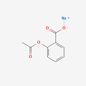 molecular formula C9H7NaO4 B1260014 Aspirin sodium CAS No. 493-53-8