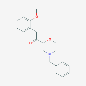 1-(4-Benzylmorpholin-2-yl)-2-(2-methoxyphenyl)ethan-1-one