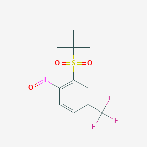 1-Iodosyl-2-(2-methylpropane-2-sulfonyl)-4-(trifluoromethyl)benzene