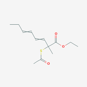 Ethyl 2-(acetylsulfanyl)-2-methylocta-3,5-dienoate