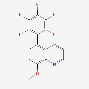 8-Methoxy-5-(pentafluorophenyl)quinoline