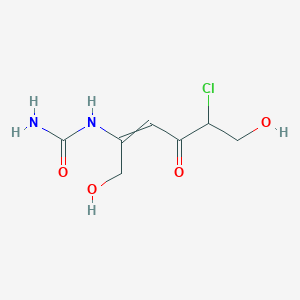 N-(5-Chloro-1,6-dihydroxy-4-oxohex-2-en-2-yl)urea