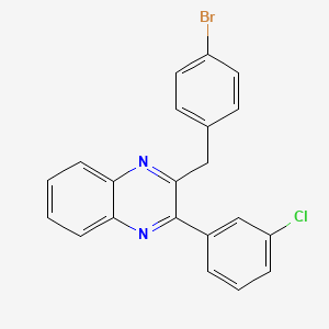 Quinoxaline, 2-[(4-bromophenyl)methyl]-3-(3-chlorophenyl)-