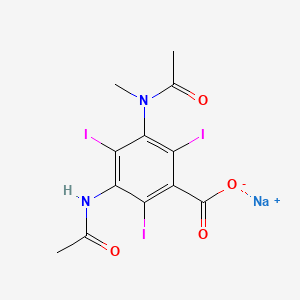 molecular formula C12H11I3N2NaO4+ B1260027 Metrizoate sodium CAS No. 7225-61-8