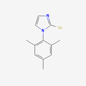 molecular formula C12H13N2Se B12600294 1-Mesityl-1,3-dihydro-imidazole-2-selone CAS No. 912851-95-7