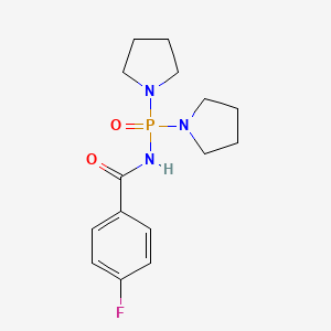 N-(Di(pyrrolidin-1-yl)phosphoryl)-4-fluorobenzamide