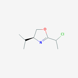 Oxazole, 2-(1-chloroethyl)-4,5-dihydro-4-(1-methylethyl)-, (4S)-