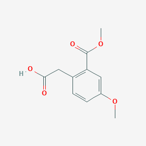 [4-Methoxy-2-(methoxycarbonyl)phenyl]acetic acid