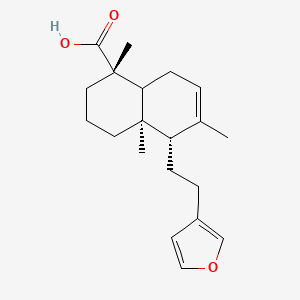 (1S,4aR,5S)-5-[2-(3-furanyl)ethyl]-1,4a,6-trimethyl-2,3,4,5,8,8a-hexahydronaphthalene-1-carboxylic acid