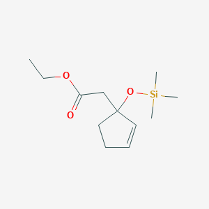 Ethyl {1-[(trimethylsilyl)oxy]cyclopent-2-en-1-yl}acetate