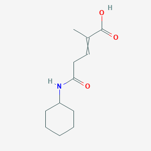 5-(Cyclohexylamino)-2-methyl-5-oxopent-2-enoic acid