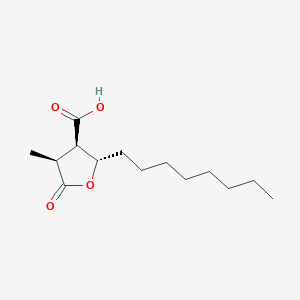 3-Furancarboxylic acid, tetrahydro-4-methyl-2-octyl-5-oxo-, (2S,3R,4S)-