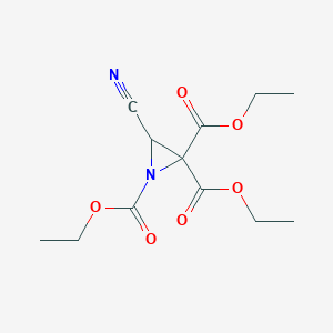 1,2,2-Aziridinetricarboxylic acid, 3-cyano-, triethyl ester