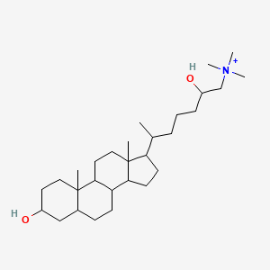 molecular formula C29H54NO2+ B1260042 Lithocholylcholine 