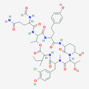 molecular formula C45H61ClN8O14 B1260058 Anabaenopeptilide 90B 