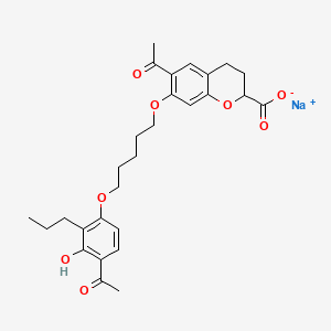 molecular formula C28H33NaO8 B1260074 Ablukast sodium CAS No. 96565-55-8