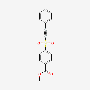 Benzoic acid, 4-[(phenylethynyl)sulfonyl]-, methyl ester