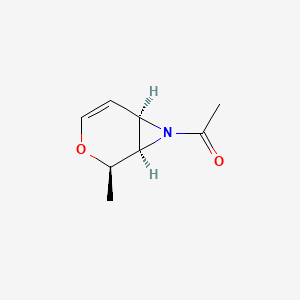 1-[(1R,2R,6R)-2-Methyl-3-oxa-7-azabicyclo[4.1.0]hept-4-en-7-yl]ethan-1-one