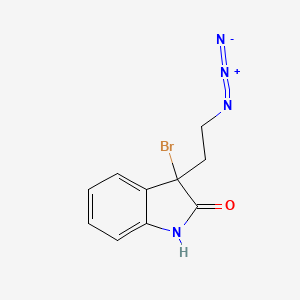 2H-Indol-2-one, 3-(2-azidoethyl)-3-bromo-1,3-dihydro-