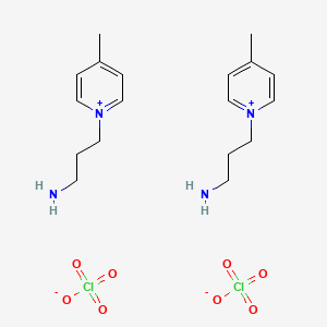 1-(3-Aminopropyl)-4-methylpyridin-1-ium perchlorate (1/1)