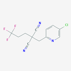 [(5-Chloropyridin-2-yl)methyl](3,3,3-trifluoropropyl)propanedinitrile