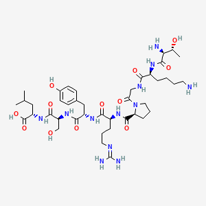 L-Threonyl-L-lysylglycyl-L-prolyl-N~5~-(diaminomethylidene)-L-ornithyl-L-tyrosyl-L-seryl-L-leucine