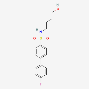 [1,1'-Biphenyl]-4-sulfonamide, 4'-fluoro-N-(4-hydroxybutyl)-