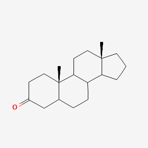 molecular formula C19H30O B1260090 (10S,13S)-10,13-dimethyl-1,2,4,5,6,7,8,9,11,12,14,15,16,17-tetradecahydrocyclopenta[a]phenanthren-3-one 