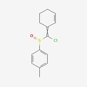 1-[Chloro(cyclohex-2-en-1-ylidene)methanesulfinyl]-4-methylbenzene