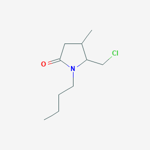 molecular formula C10H18ClNO B12600928 1-Butyl-5-(chloromethyl)-4-methylpyrrolidin-2-one CAS No. 647027-82-5