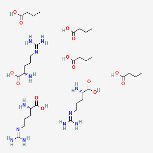 molecular formula C34H74N12O14 B1260094 Arginine butyrate CAS No. 80407-72-3