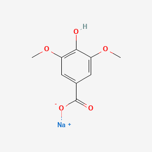 molecular formula C9H9NaO5 B1260101 丁香酸钠 