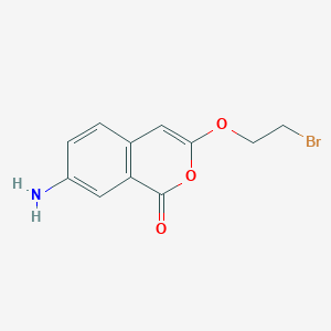 7-Amino-3-(2-bromoethoxy)-1H-2-benzopyran-1-one