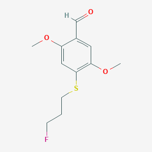 Benzaldehyde, 4-[(3-fluoropropyl)thio]-2,5-dimethoxy-