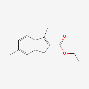 1H-Indene-2-carboxylic acid, 3,6-dimethyl-, ethyl ester