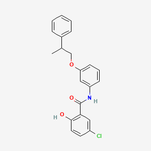 5-Chloro-2-hydroxy-N-[3-(2-phenylpropoxy)phenyl]benzamide