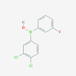 (3,4-Dichlorophenyl)(3-fluorophenyl)borinic acid