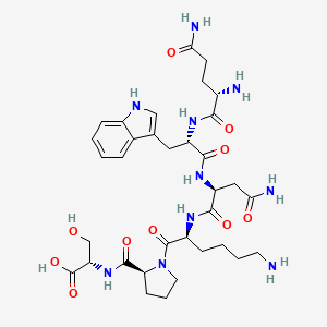 L-Glutaminyl-L-tryptophyl-L-asparaginyl-L-lysyl-L-prolyl-L-serine