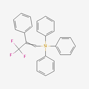 Triphenyl(3,3,3-trifluoro-2-phenylprop-1-en-1-yl)silane