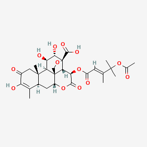 molecular formula C29H36O13 B1260111 Bruceantinol A 