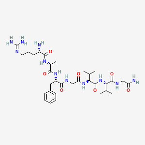 N~5~-(Diaminomethylidene)-L-ornithyl-D-alanyl-L-phenylalanylglycyl-L-valyl-L-valylglycinamide